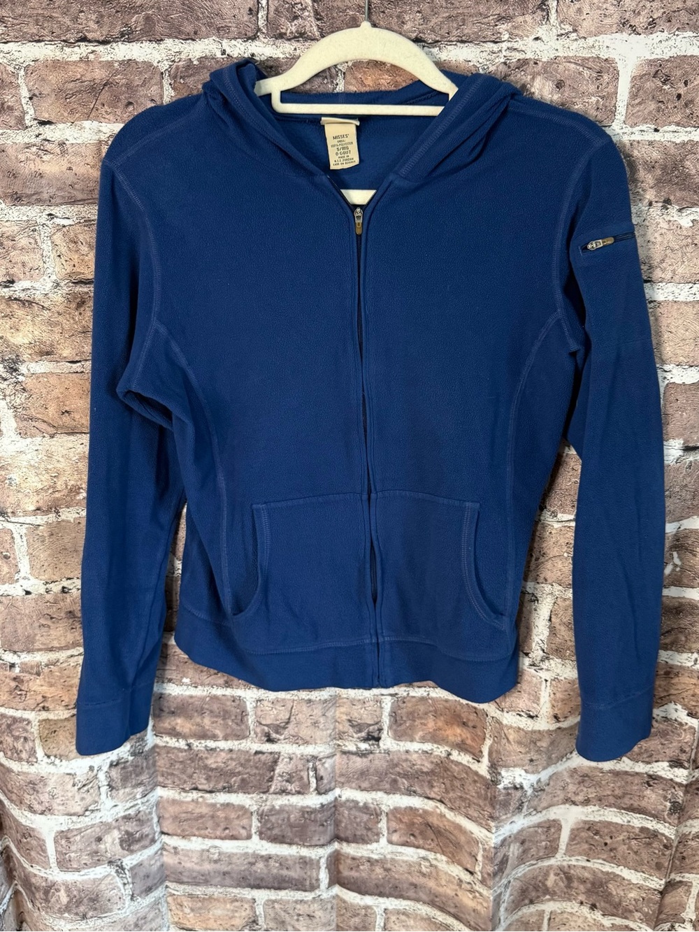 L.L.Bean Women’s Small Regular Blue Full Zip Hooded Fleece Jacket
